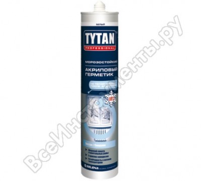 Tytan professional герметик акриловый морозостойкий белый 310мл 11510