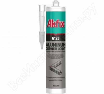 Akfix полиуретановый экспресс клей для алюминиевых конструкций 612j, 310 мл ga412