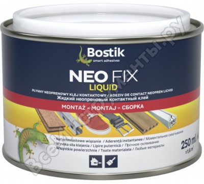 Bostik neo fix жидкий неопреновый контактный клей 250мл 30611660