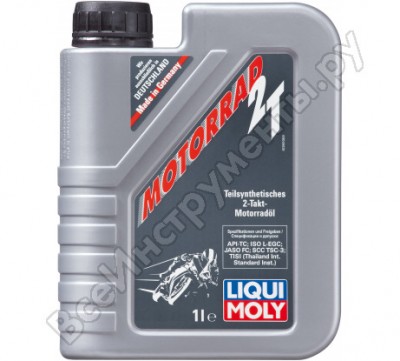 Liqui moly п/с.мот.масло д/2-т. мотоц. motorrad 2t tc1л 3981