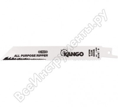 Kango 5 полотен для сабельной пилы, универсальный набор, 8-12 зуб на дюйм, длина 152мм, тонкий пропил, krb0612aprfx2
