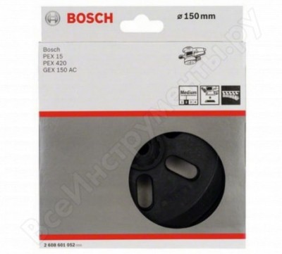 Bosch тарелка шлиф, ф150мм, средняя, дрех 2.608.601.052 148802