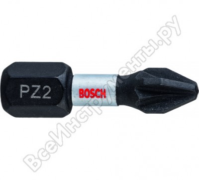 Bosch 2 биты 25mm, pz2 2608522401