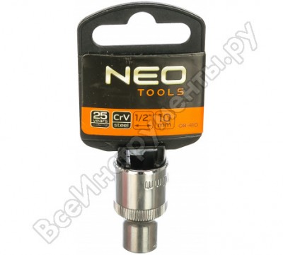 Neo tools головка сменная 6-гранная 1/2 10 мм 08-410
