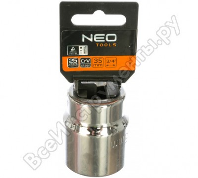 Neo головка сменная 6-гранная 33/4 35 мм 08-319