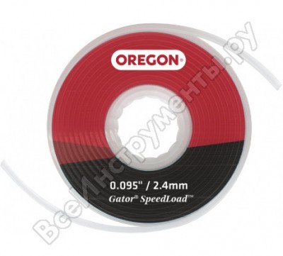 Oregon леска gator speedload большая, 25 дисков x 2,4 мм x 7 м = 175 м 24-595-25