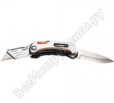 Neo tools нож с трапециевидным лезвием 63-710