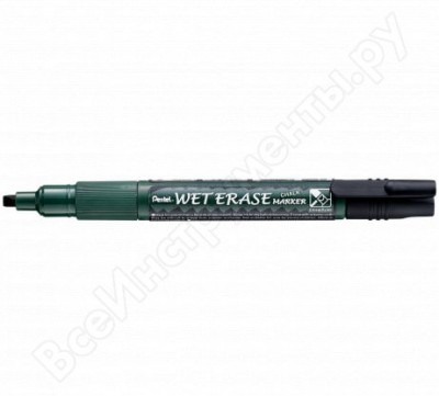 Pentel маркер жидкий мел wet erase marker, черный, 2 мм/ 4.0 мм smw26-a