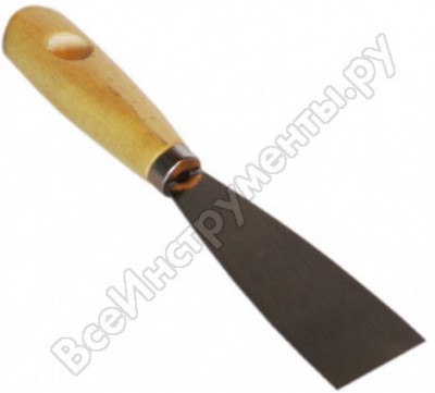 Santool шпатель 40 мм стальной с деревянной ручкой 020601-040