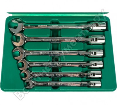 Sata набор ключей с шарнирными торцевыми наконечниками из 6 предметов метрический 09037