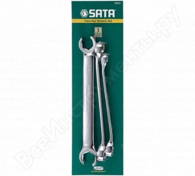 Sata набор конусных ключей для работы с накидными гайками из 3предметов метрический 09031