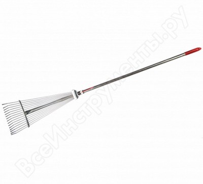 Santool грабли веерные раздвижные 15 - зубые с металлической ручкой 090130-002