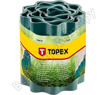 Topex лента бордюрная 15 см x 9 м 15a501