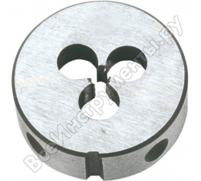 Topex плашка, 25x9 мм, вольфрамовая сталь, пластмассовая коробочка, din233 14a304