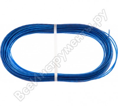 Tech-krep шнур хозяйственный с полимерным покрытием, армированный 2 мм 20м синий - накл. 136620