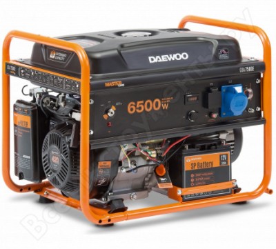 Daewoo генератор бензиновый gda 7500e