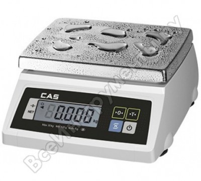 Пылевлагозащищенные настольные весы CAS SW -05W 1A0SW8502GCI0501