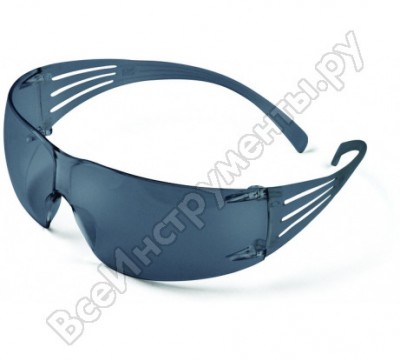 3М очки защитные открытые securefit 202 с серыми линзами 7100112010