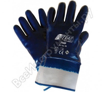 Nitras перчатки с нитрил покрытием крага обливные premium арт 3440p р10 пара