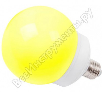 Neon-night светодиодная лампа-шар для украшения диаметр 100 мм цоколь e27 12 LED 2 вт желтая 405-131
