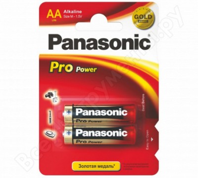Panasonic батарейка щелочная lr6 aa pro power xtreme 1.5в бл/2 5410853024200