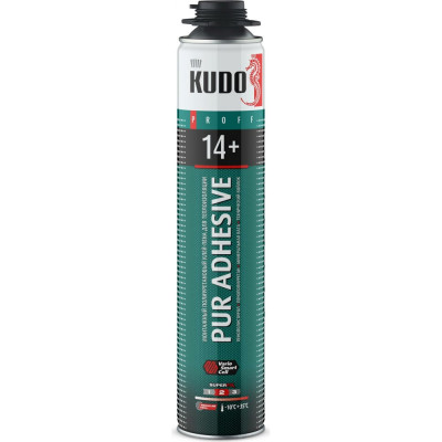 Всесезонный полиуретановый монтажный клей-пена KUDO PROFF 14+ APS KUPP10UAPS