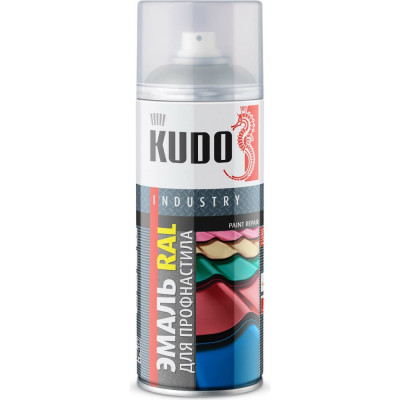 Kudo эмаль для металлочерепицы ral 7004 серый ku-07004r