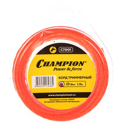 Триммерный корд Champion Twisted Square C7001