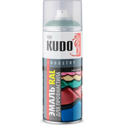 Kudo эмаль для металлочерепицы ral 6005 зеленый мох ku-06005r