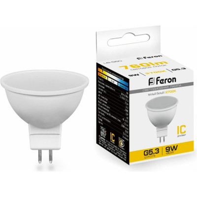 Светодиодная лампа FERON LB-560 9W 230V G5.3 2700K 25839