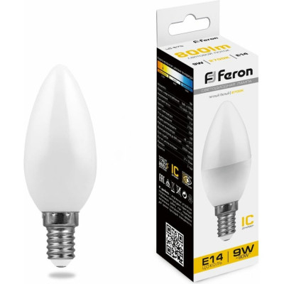 Светодиодная лампа FERON LB-570 9W 230V E14 2700K 25798