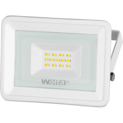 Wolta светодиодный прожектор 5700k, 10 w smd, ip 65, цвет белый, слим wfl-10w\/06w