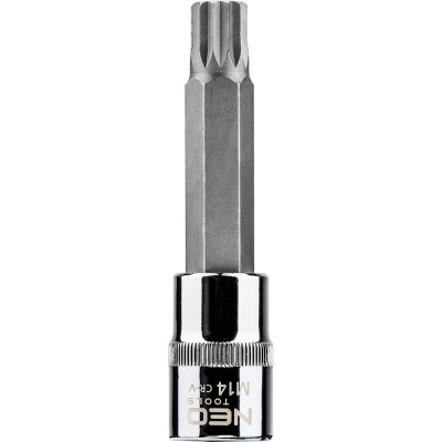Neo tools насадки spline, набор m14x100 мм 08-745