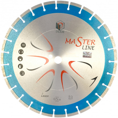 Сегментный алмазный круг по железобетону Diam 1A1RSS Master Line 000504