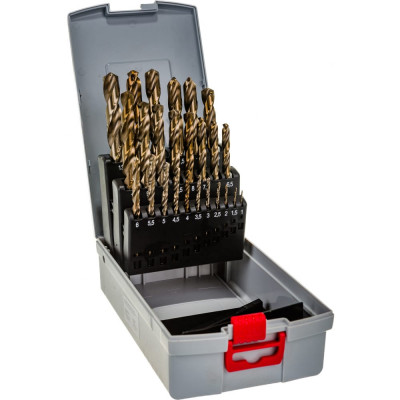 Bosch набор сверл pro boxes hss 24 pro box hss-co 135°, 25 tlg. 1, 0–13, 0 mm 2608587018