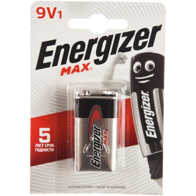 Батарейка Energizer Maximum 6LR61 9В бл/1 щелочная 7638900426663