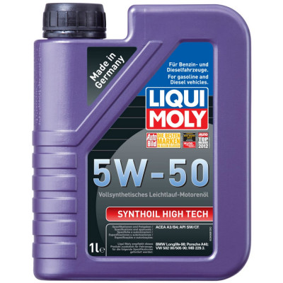 Синтетическое моторное масло LIQUI MOLY Synthoil High Tech 5W-50 SM/CF;A3/B4 9066