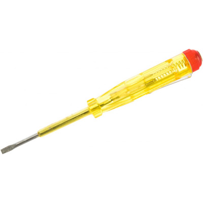 Fit diy отвертка индикаторная, желтая ручка, 140 мм 56514