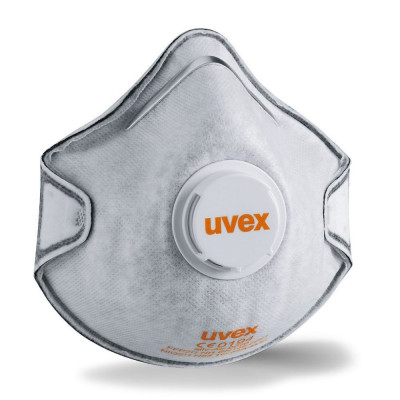 Uvex полумаска фильтрующая силв-эйр 2220, ffp2, с клапаном и угольным фильтром 8732220
