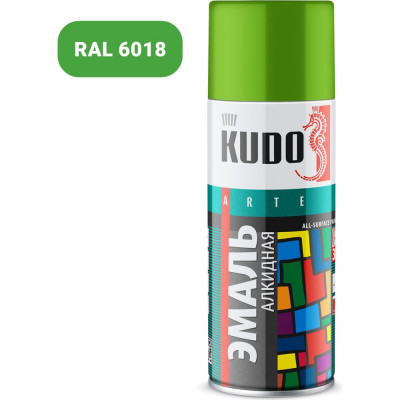 Kudo эмаль универсальная салатовая ku-10088
