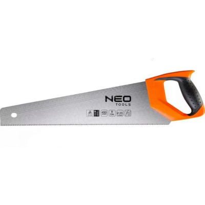 Neo tools ножовка по дереву, 450 мм, 11tpi 41-066