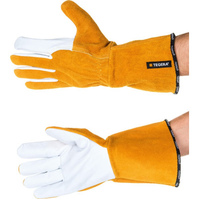 Tegera жаропрочные перчатки для сварочных работ без подкладки, размер 10 118a-10