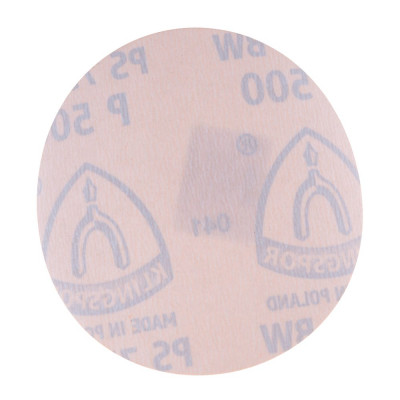Klingspor шлиф-круг на липучке для обработки красок, лаков, шпаклевок без отверстий ф125; р500 302105