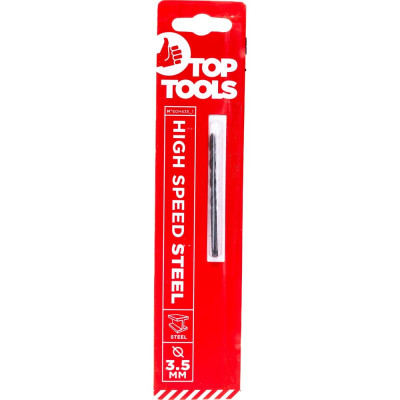 Top tools сверлo по металлу hss, 3.5 мм, 1 шт. 60h435_1