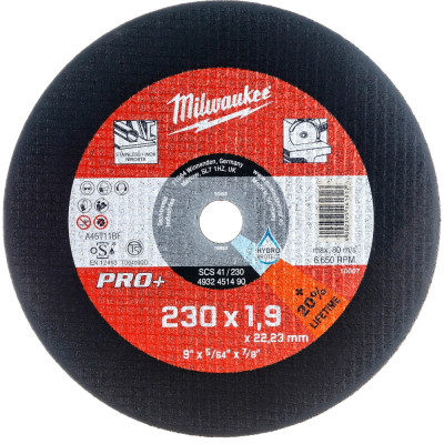 Milwaukee отрезной диск scs 41/230x1,9 pro+ 1шт 4932451490