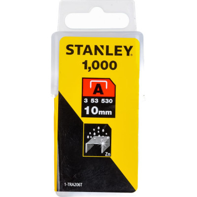 Stanley скоба для степлера 10 мм тип а, 5/53/530 1000шт 1-tra206t