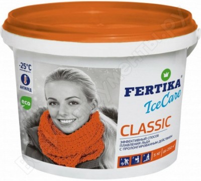 Fertika противогололедный реагент icecare classic, 5 кг f002559