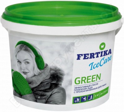 Fertika противогололедный реагент icecare green, 5 кг f002563