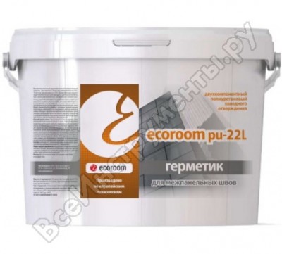 Ecoroom герметик полиуретановый 2k, 10,2 кг e-puгерм-14947/10,2