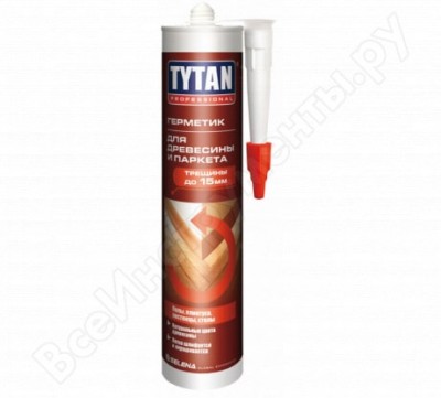Tytan professional герметик акриловый для древесины и паркета, ясень 310мл 78608